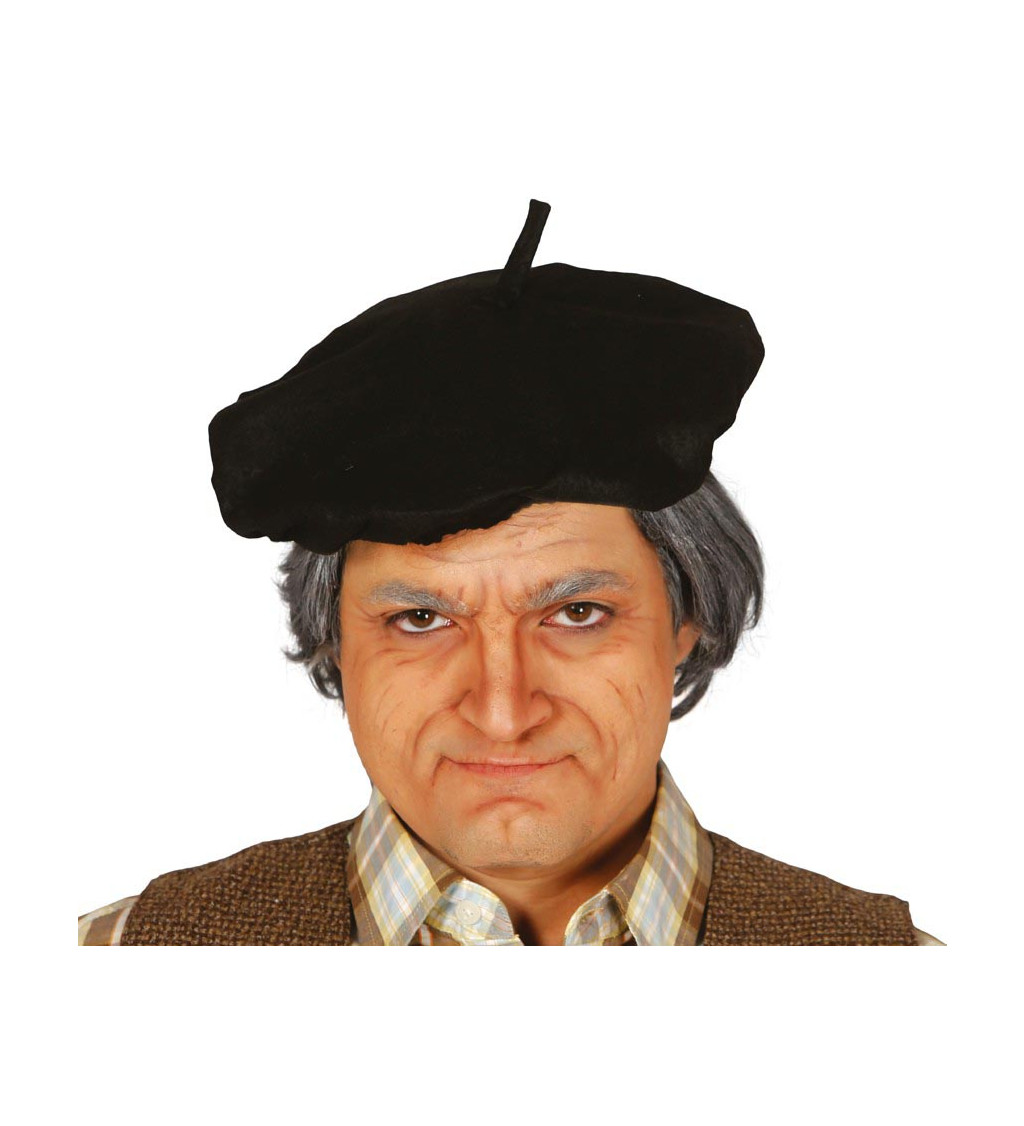 Černý francouzský baret