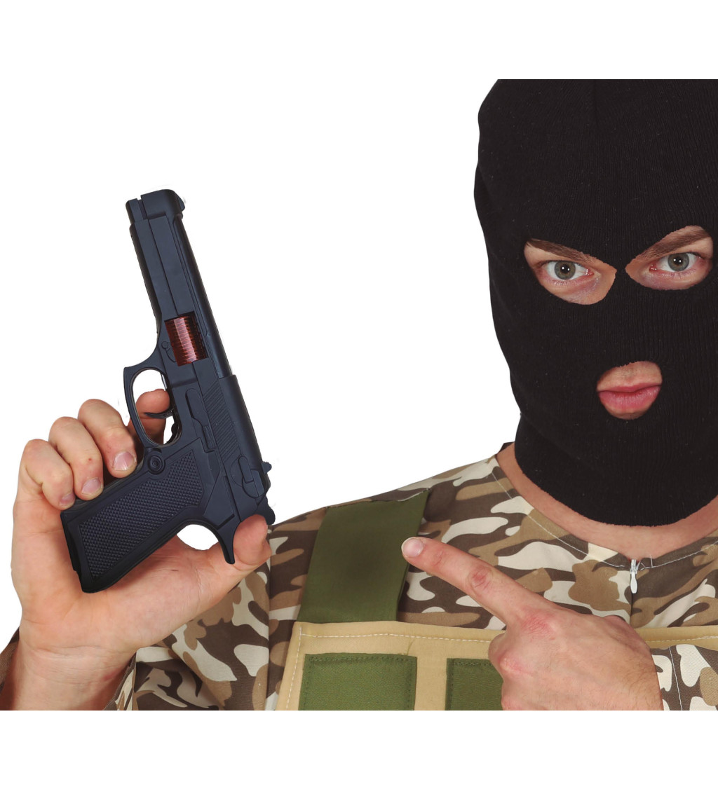 Gangsterská pistole – černá