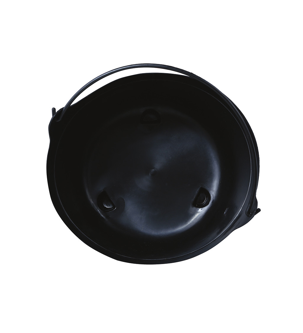 Dekorační černý kotlík – 24 cm