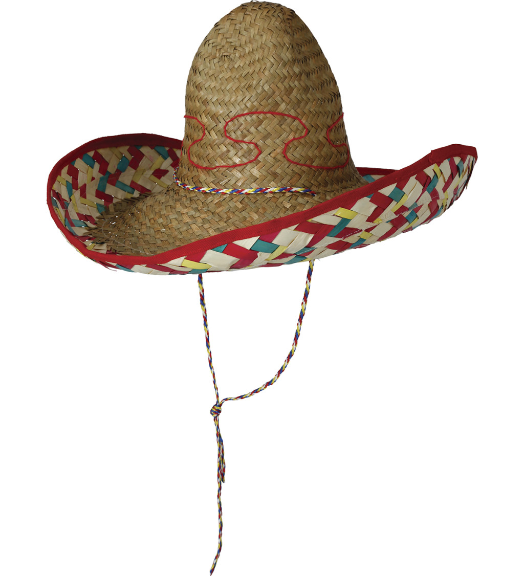 Mexické sombrero ze slámy
