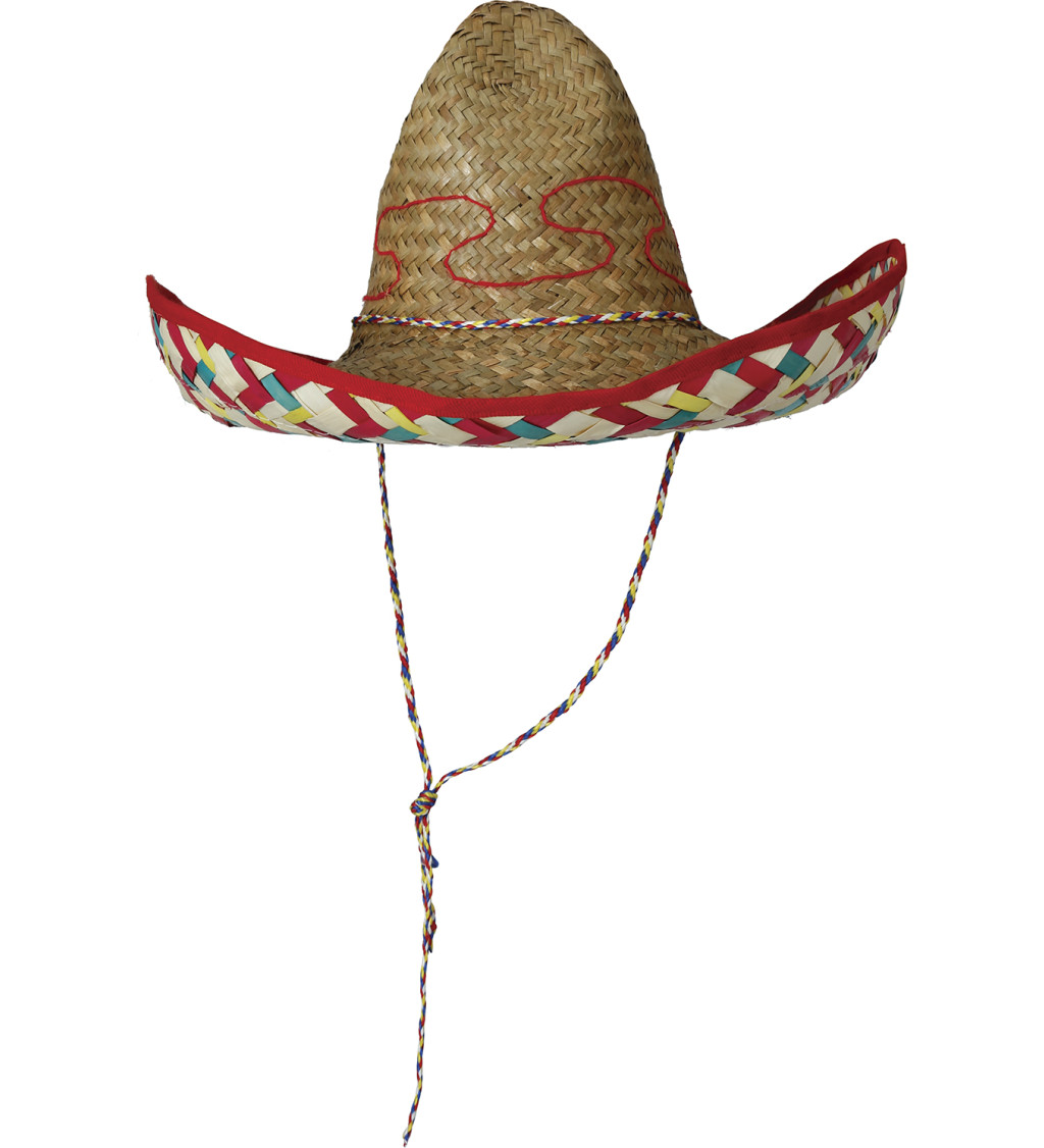 Mexické sombrero ze slámy
