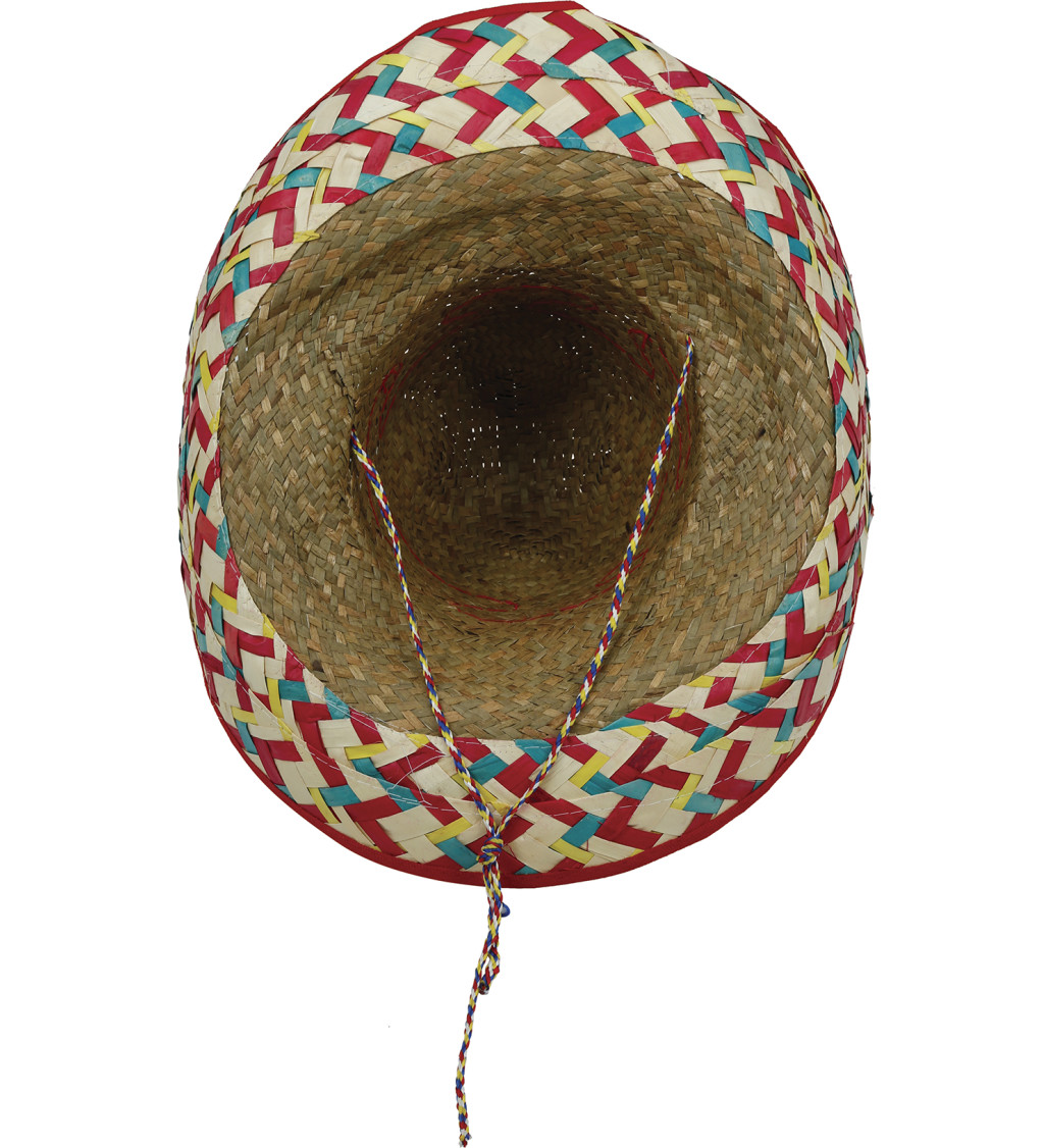 Mexické sombrero ze slámy