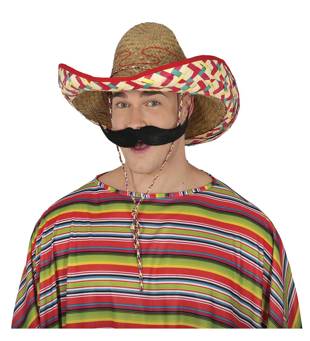 Mexické sombrero ze slámy