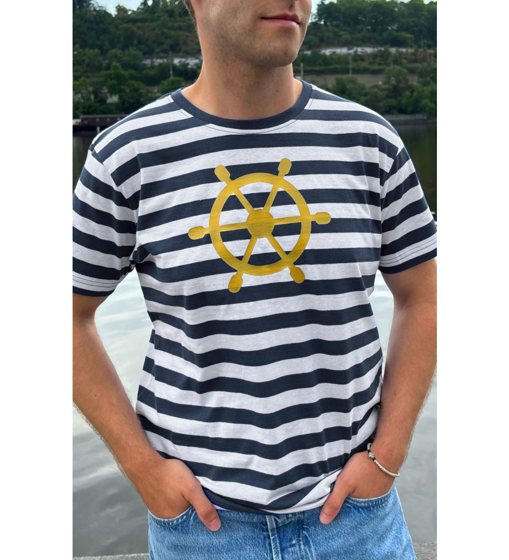 Pánské námořnické tričko – Kormidlo