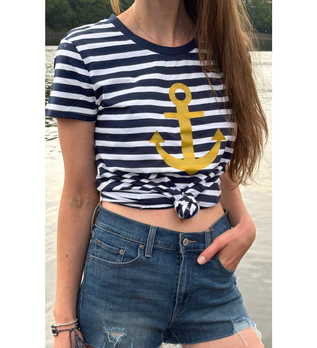 Dámské námořnické tričko – Kormidlo