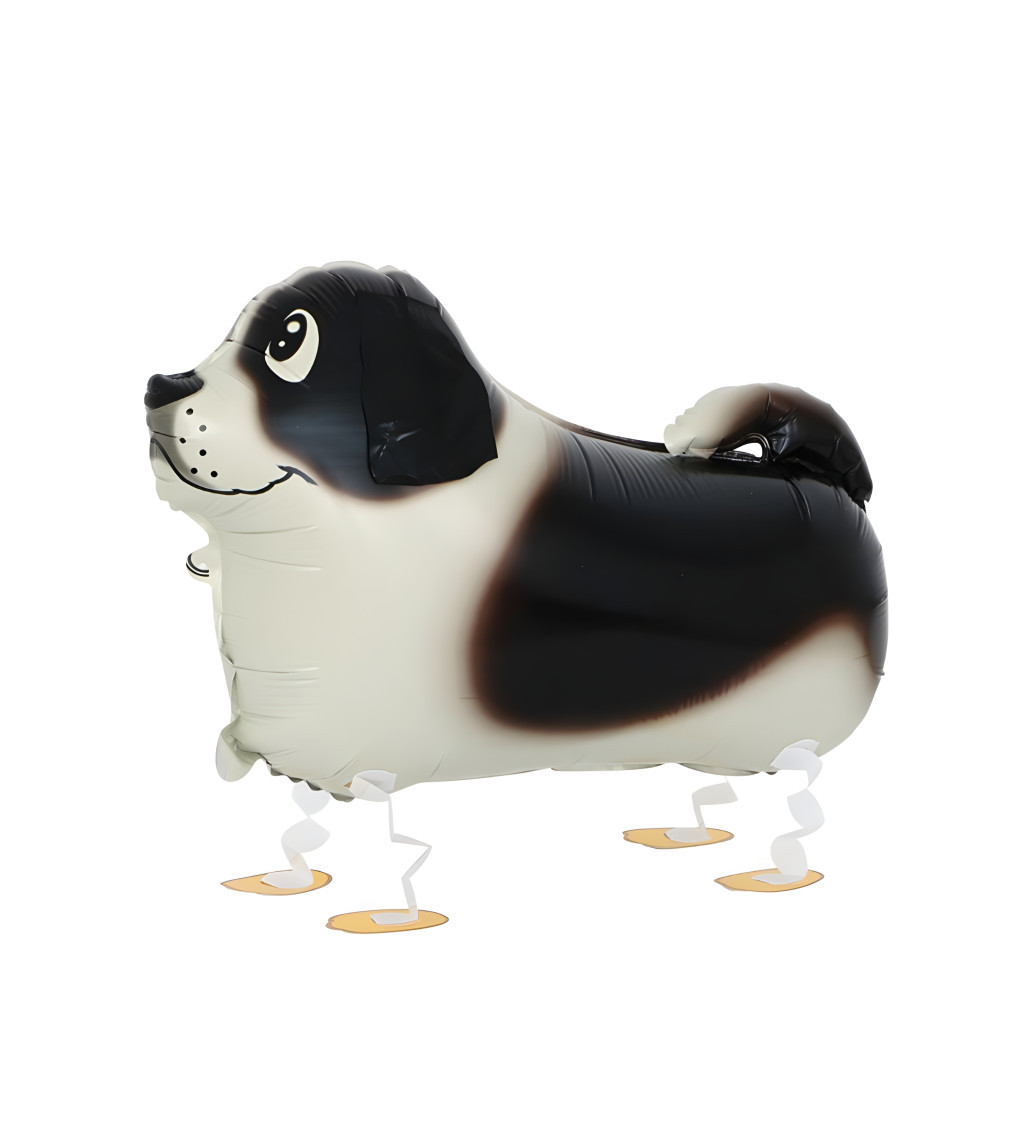 Chodící fóliový balónek ve tvaru psa