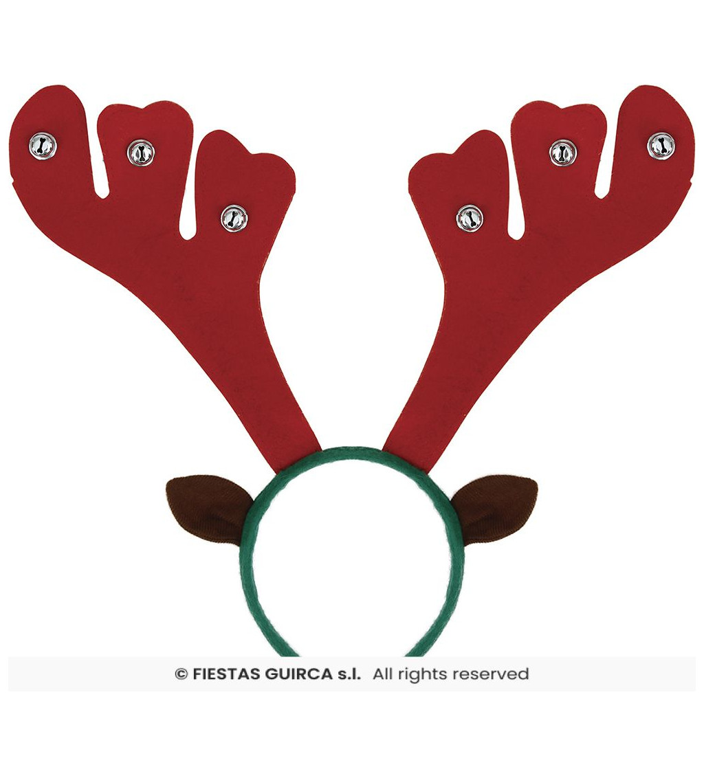 Čelenka se sobími parůžky a rolničkami