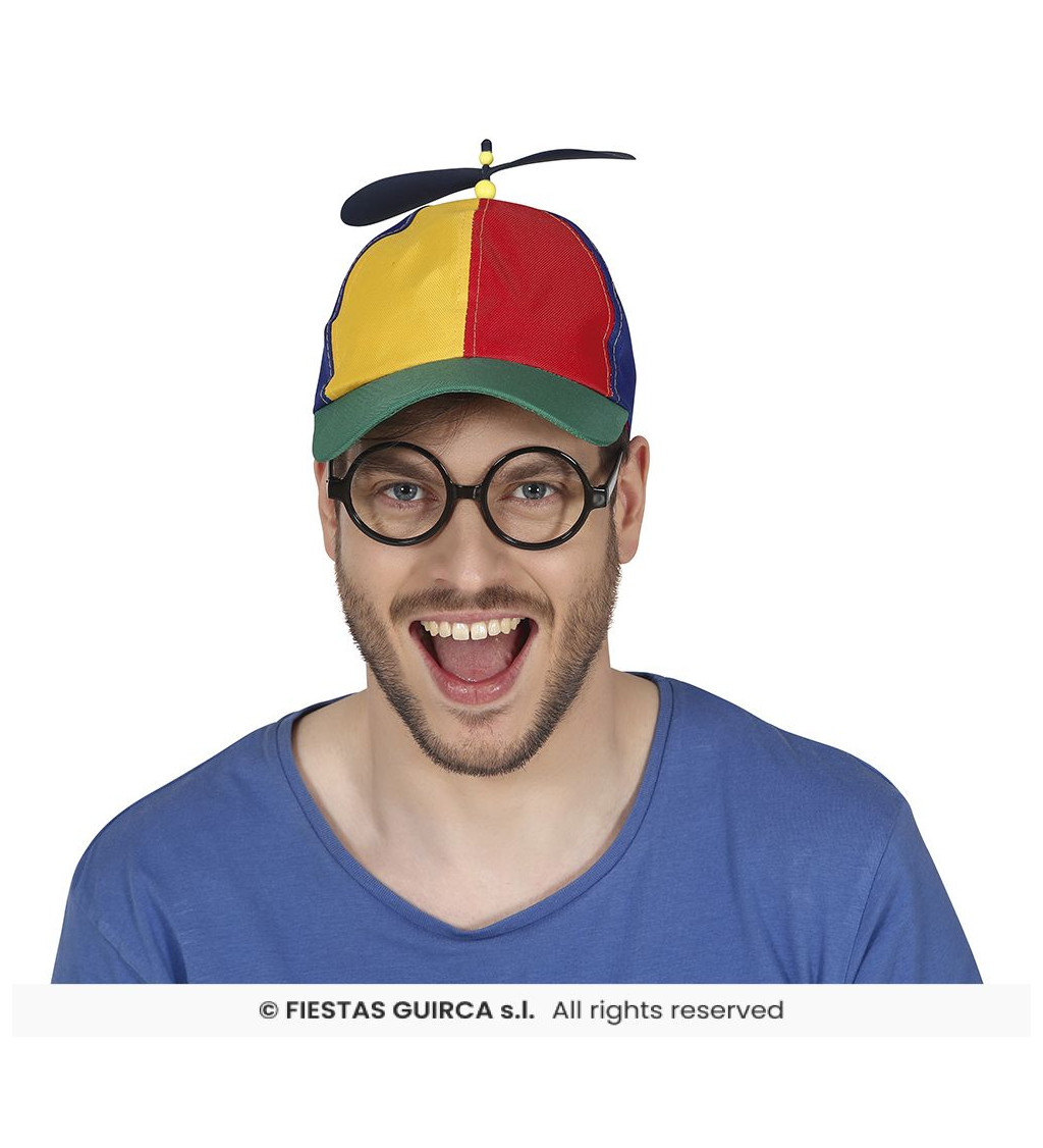 Barevná čepice s vrtulkou