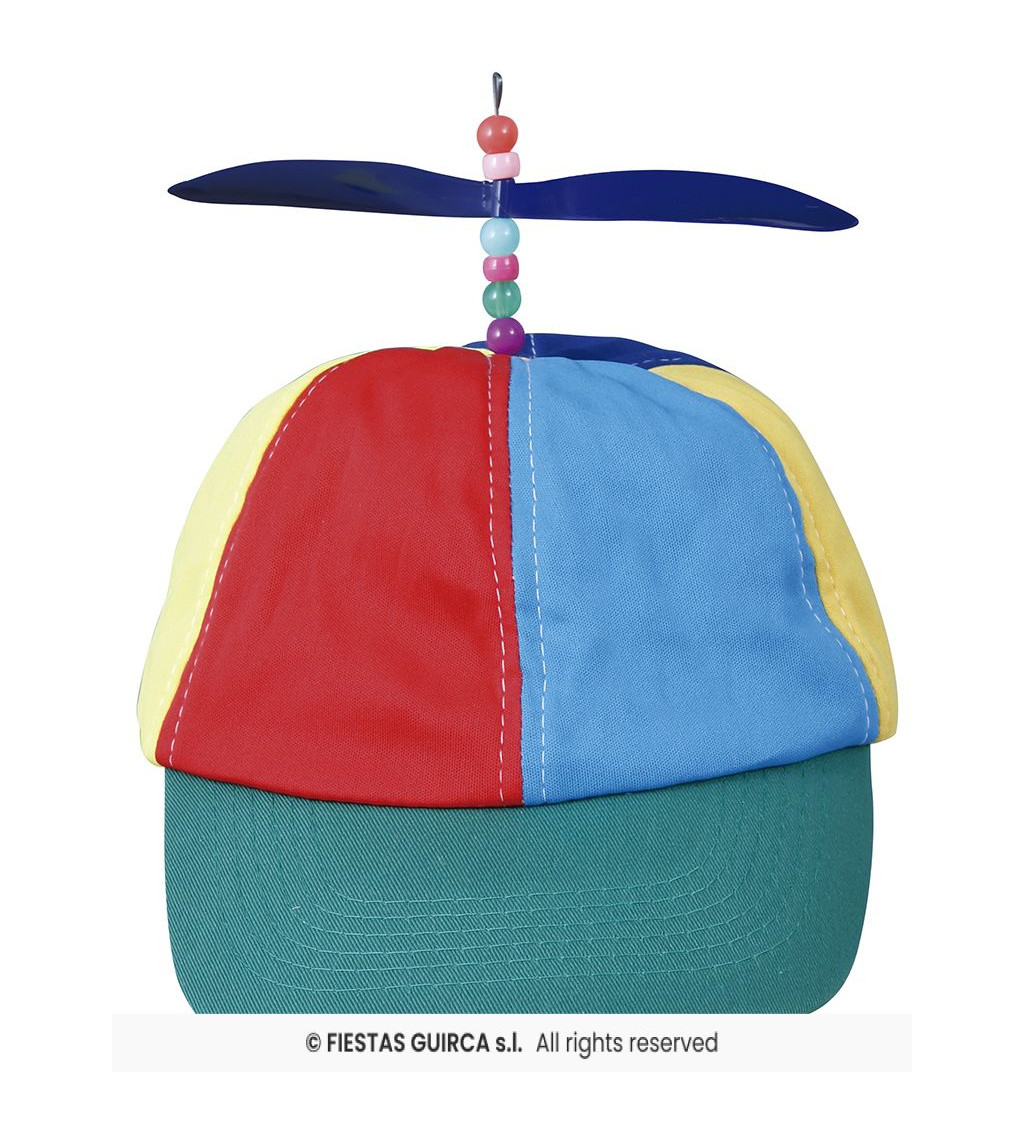 Barevná čepice s vrtulkou