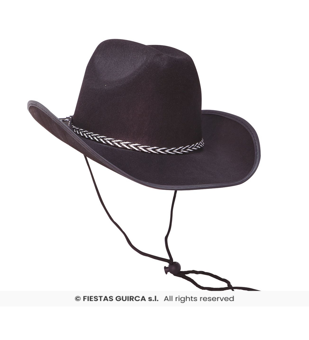 Kovbojský klobouk – černý