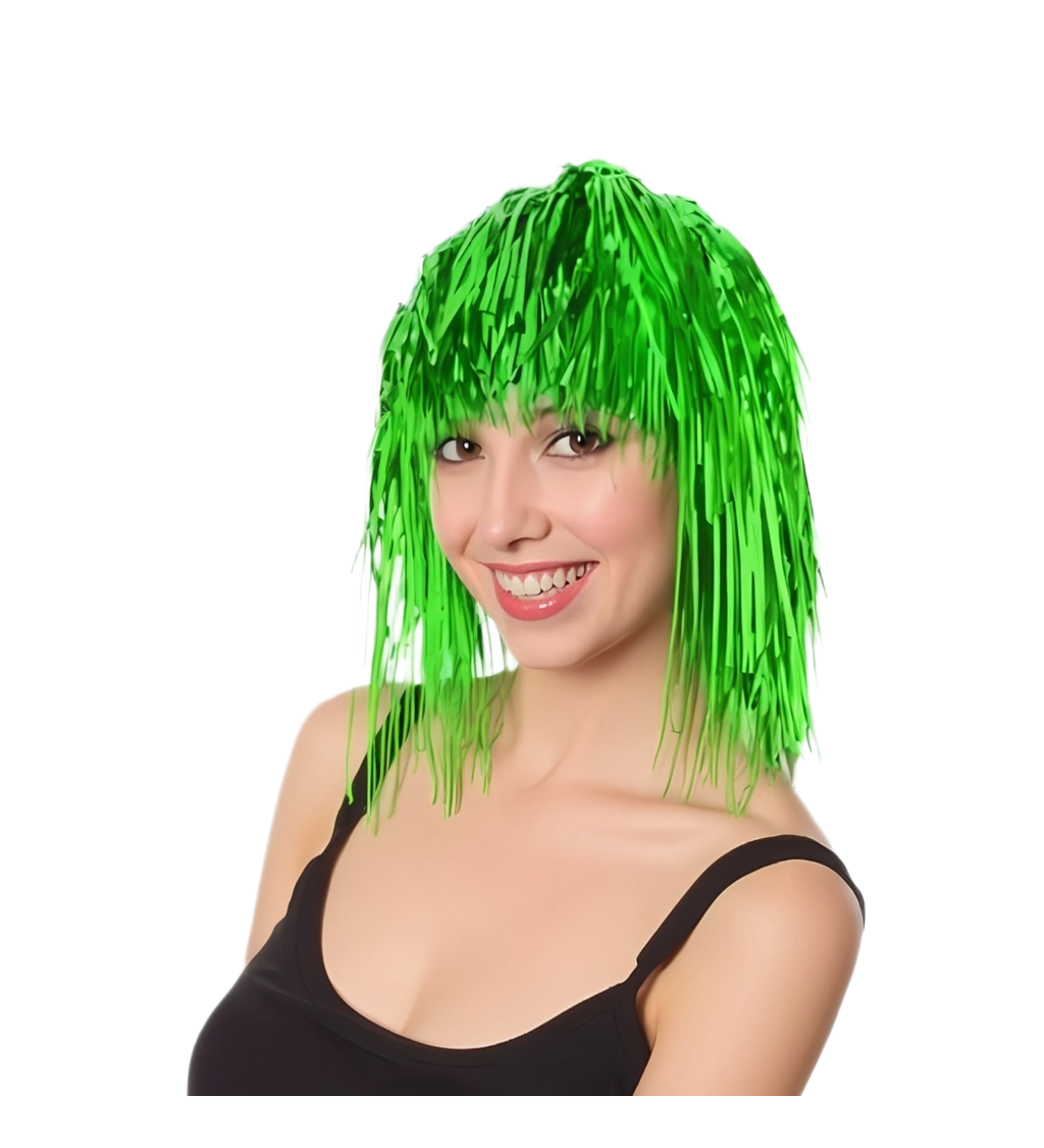 Metalicky zelená – paruka pro ženy