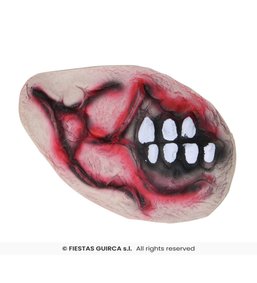 Latexová jizva – půl obličeje