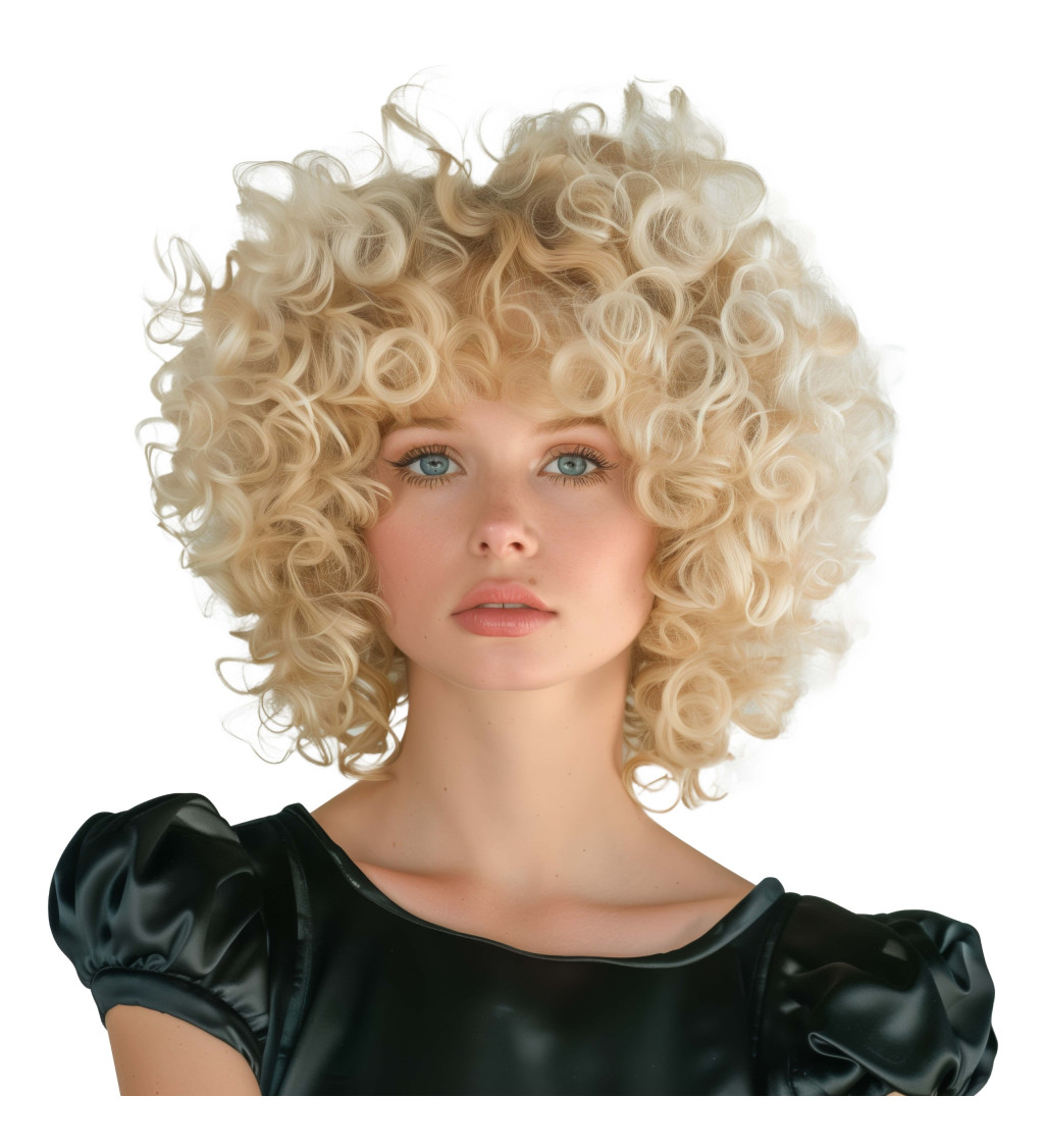 Dámská blond paruka ve stylu 50s