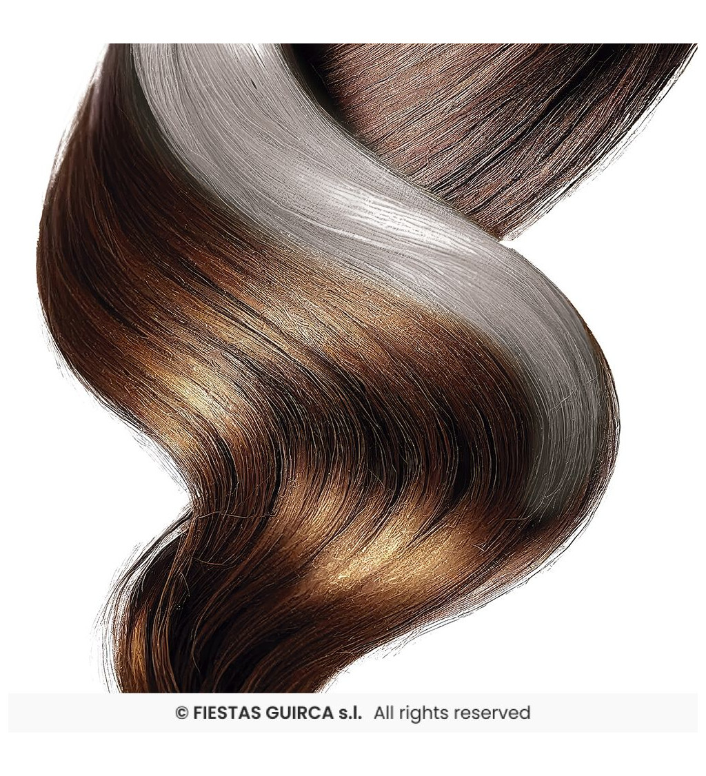 Třpytivý stříbrný sprej na vlasy