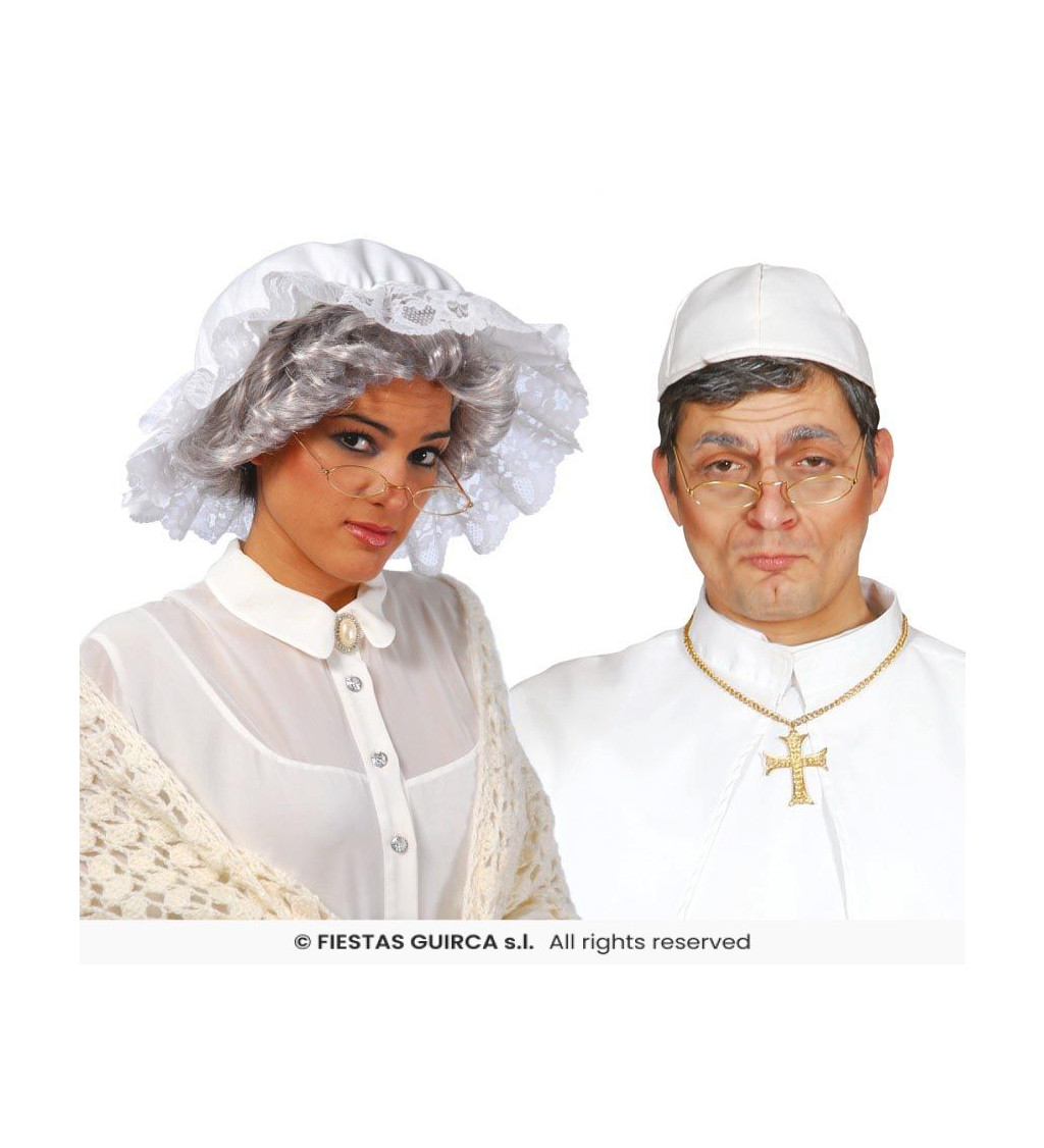 Kostýmové brýle ve zlaté barvě