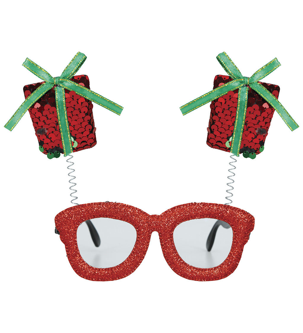 Brýle s vánočními dárky