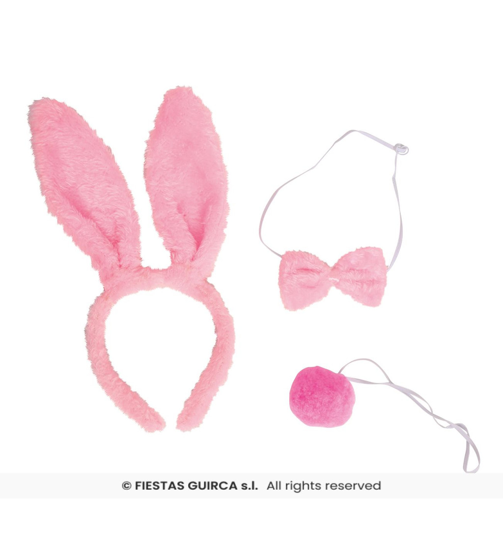 Králíčí doplňky růžové
