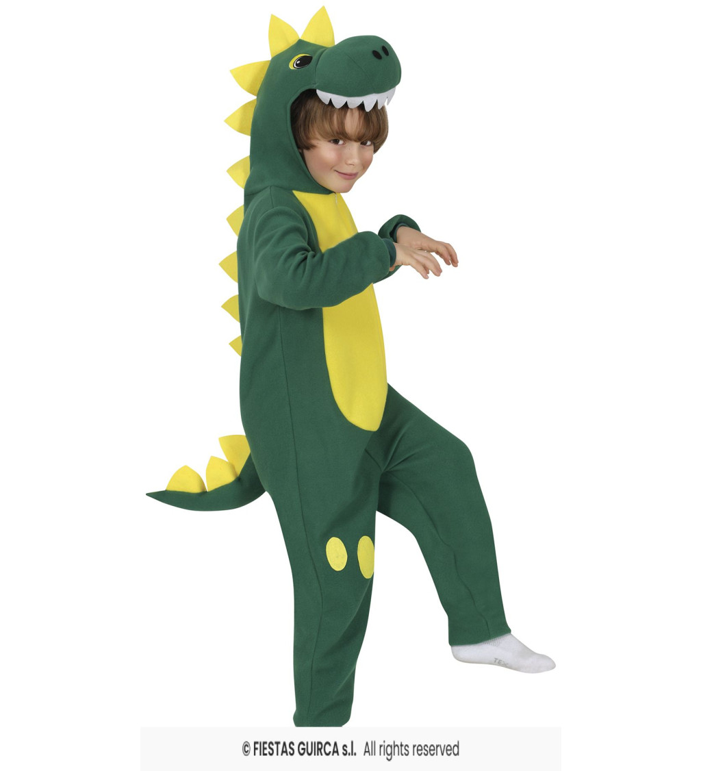 Dino kostým pro děti – overal s kapucí