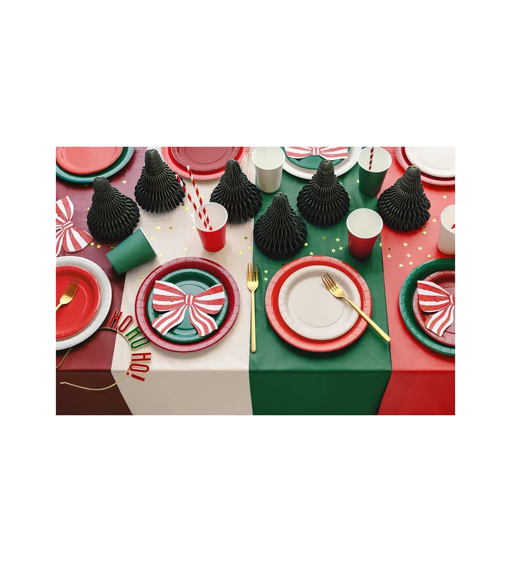 Červené párty talířky