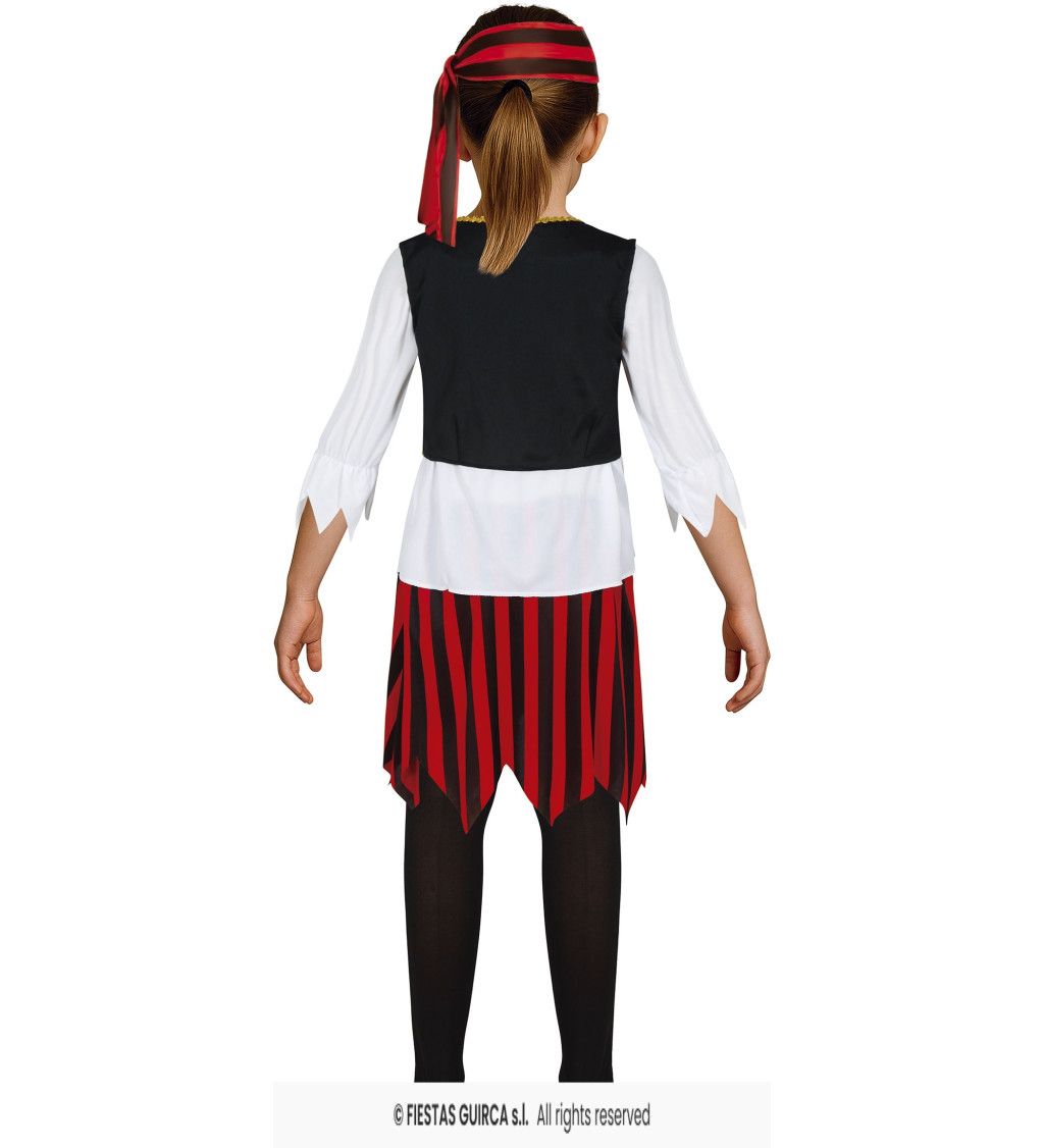 Dětský karnevalový kostým – pirátka