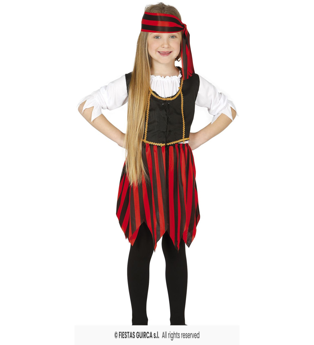 Dětský karnevalový kostým – pirátka