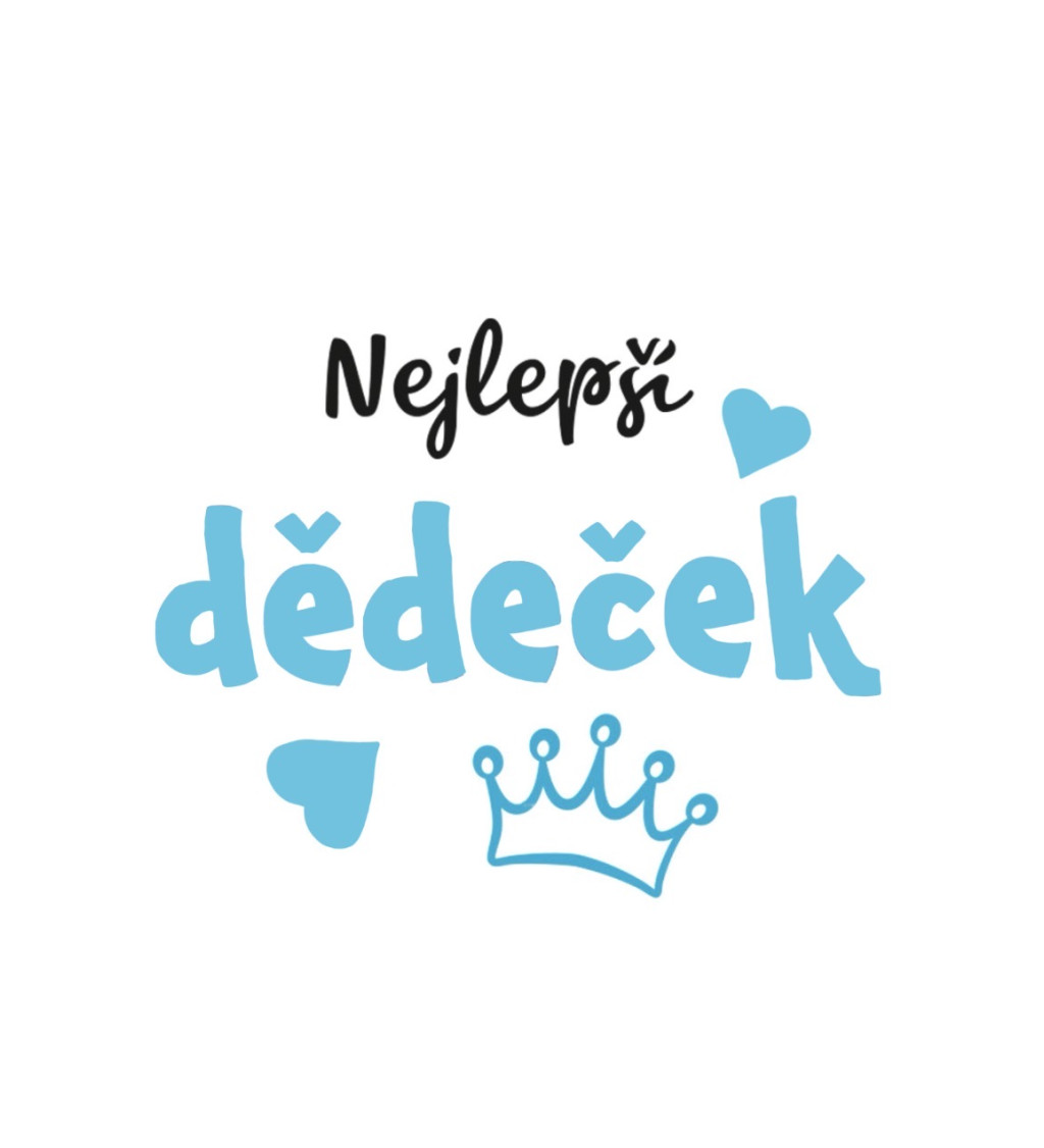 Pánské tričko bílé - Nejlepší dědeček