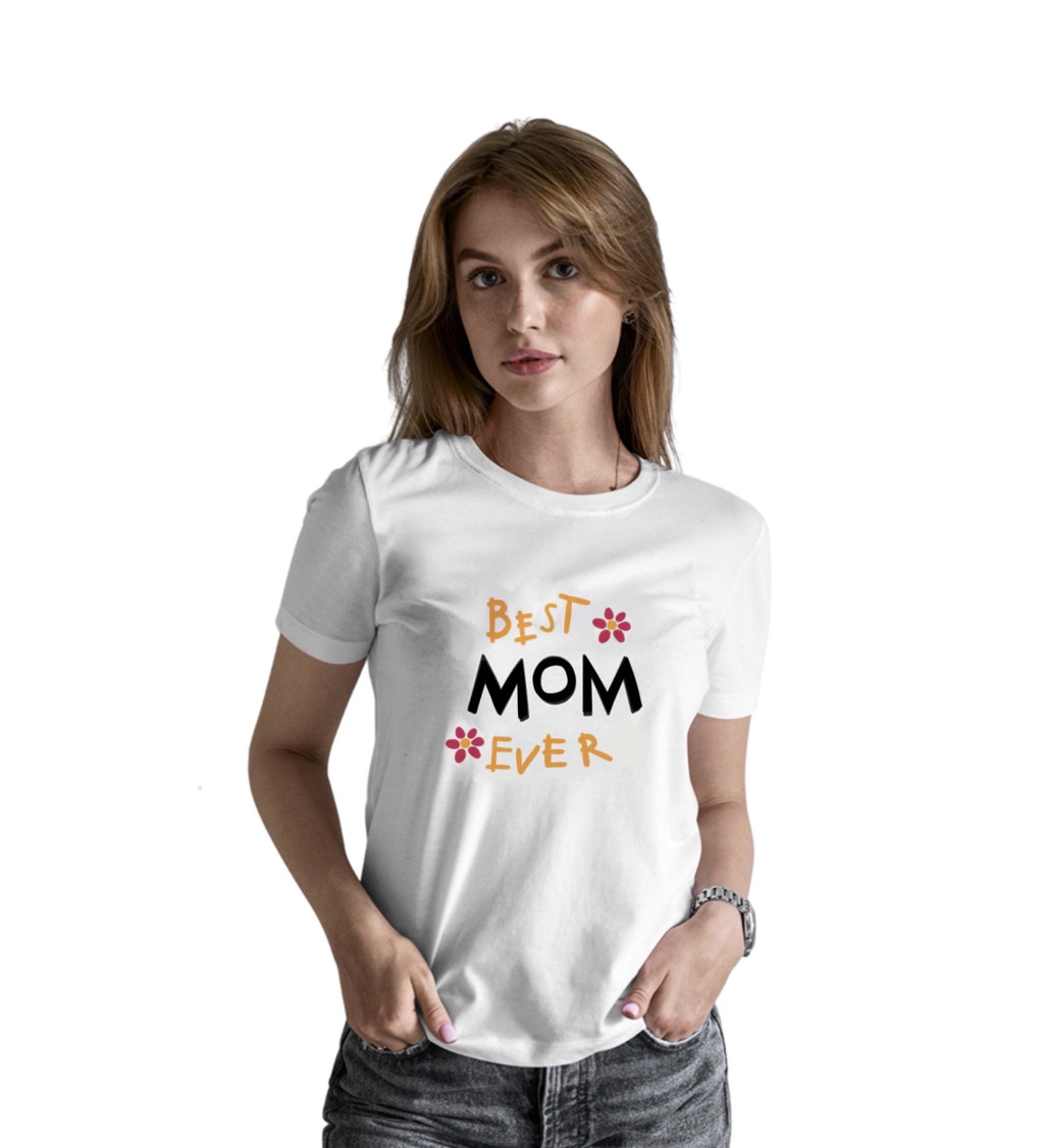 Dámské tričko bílé - Best mom ever