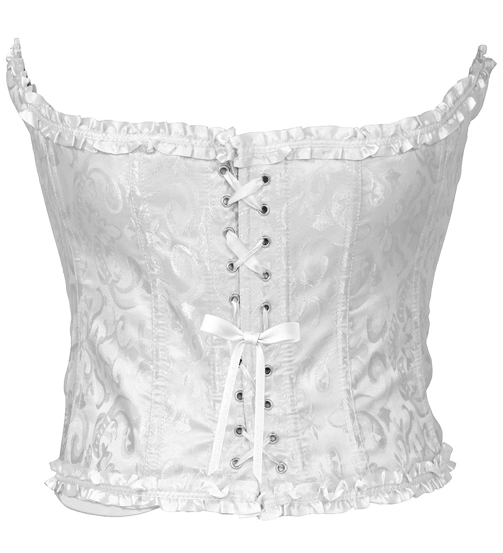 Korzet – bílý s krajkou