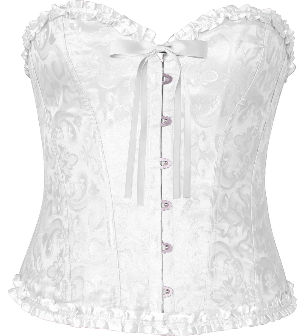 Korzet – bílý s krajkou