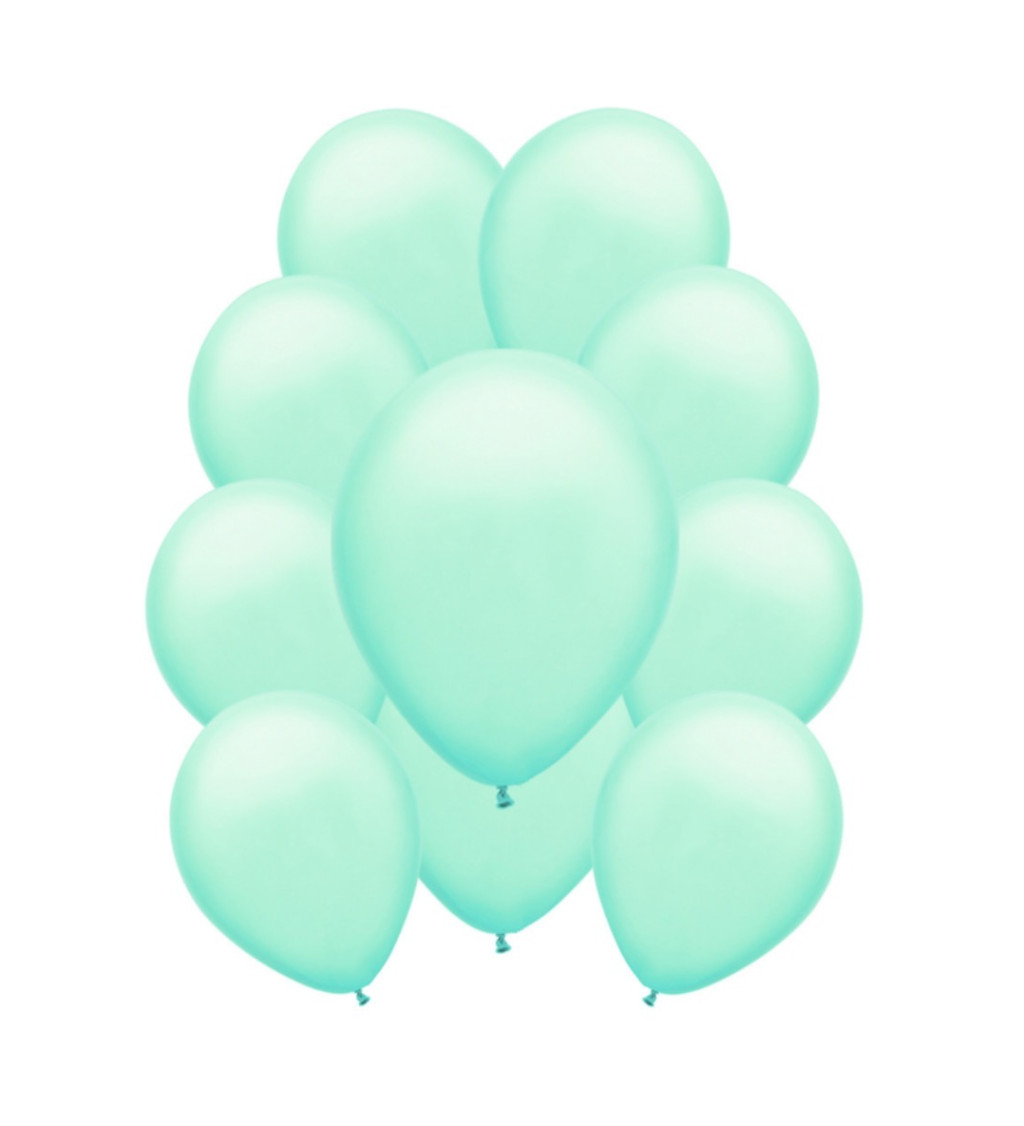 Pastelové latexové balónky – baby green
