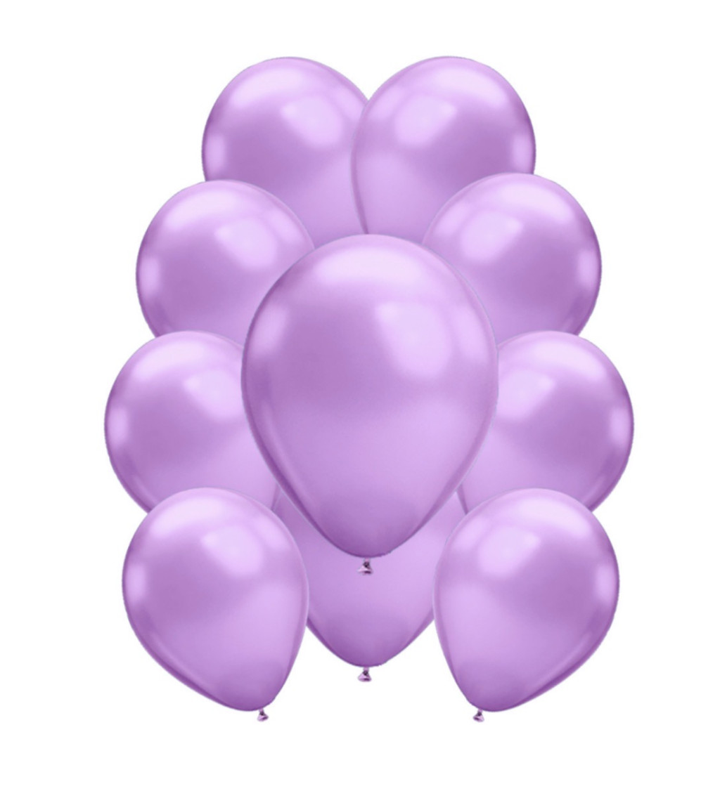 Chromové latexové balónky – fialové