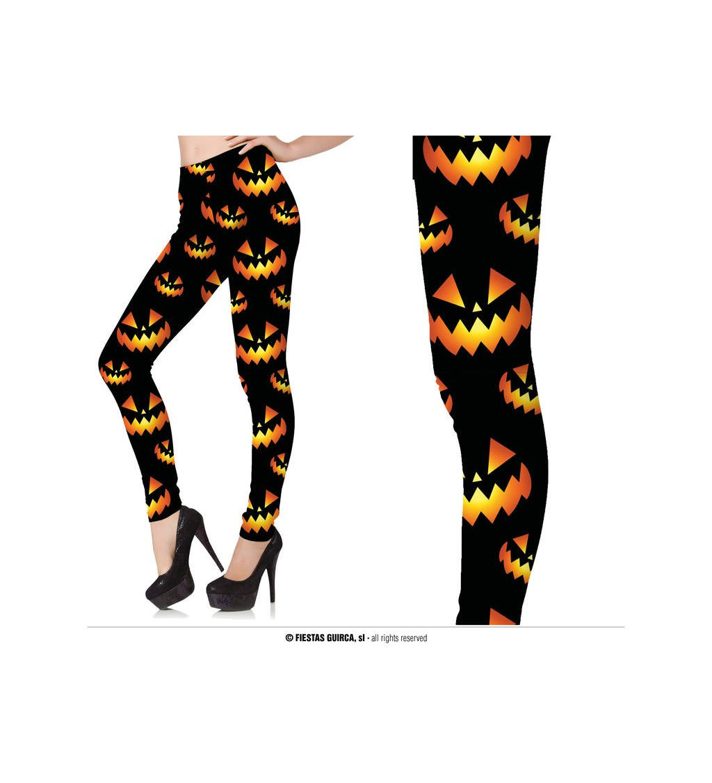 Legíny Halloween dýně M