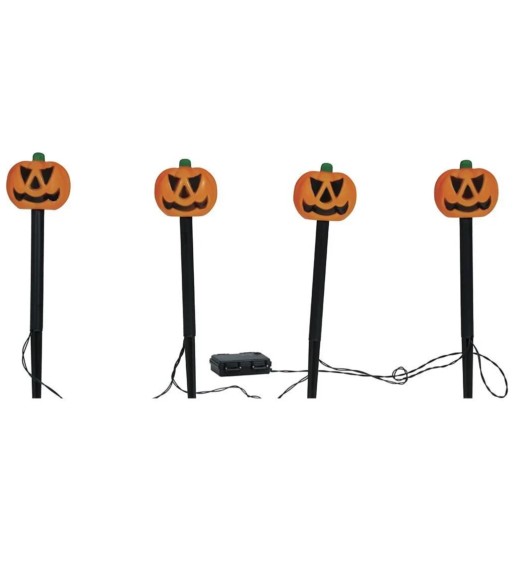 Dýňové lucerny Halloween zahrada