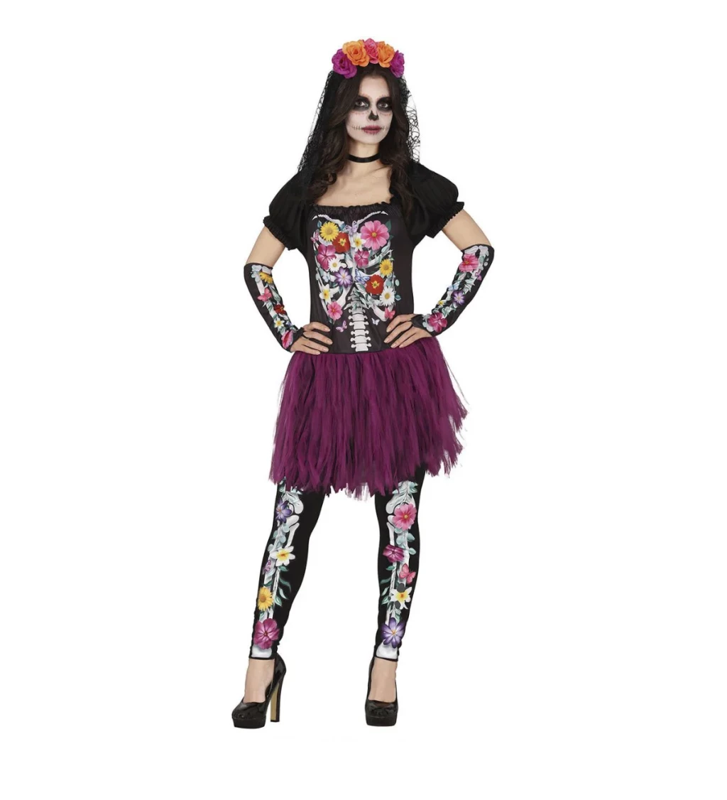 Dámský kostým Catrina mexický styl