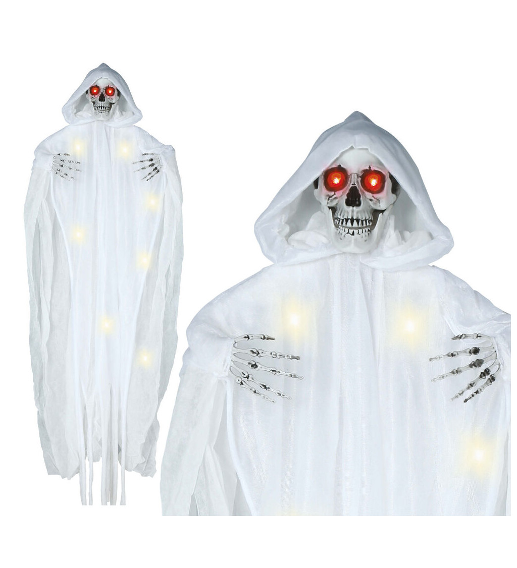 Halloween kostlivec se světlem