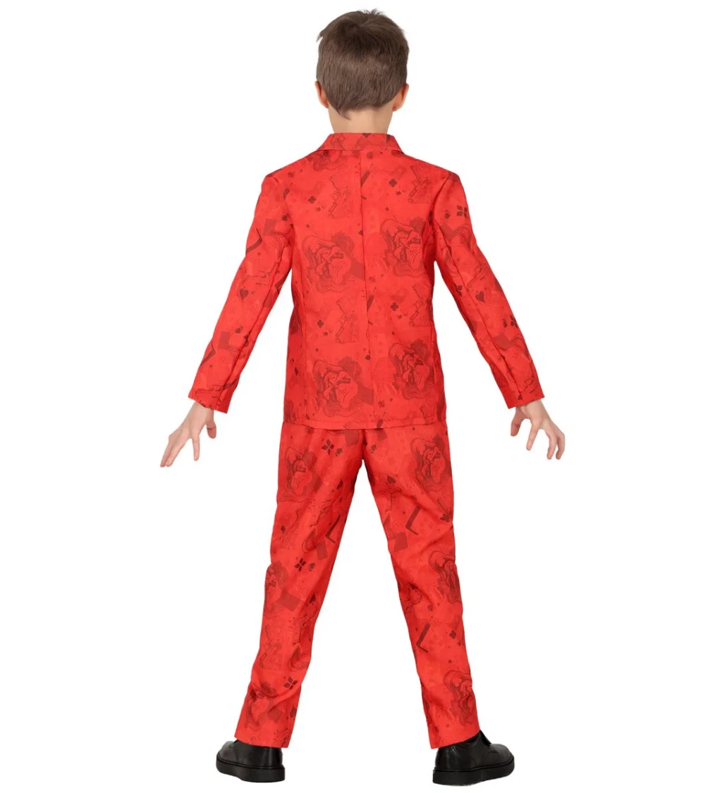 Dětský kostým Červený oblek gentleman