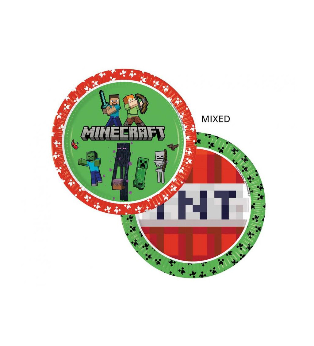 Papírové talíře - Minecraft