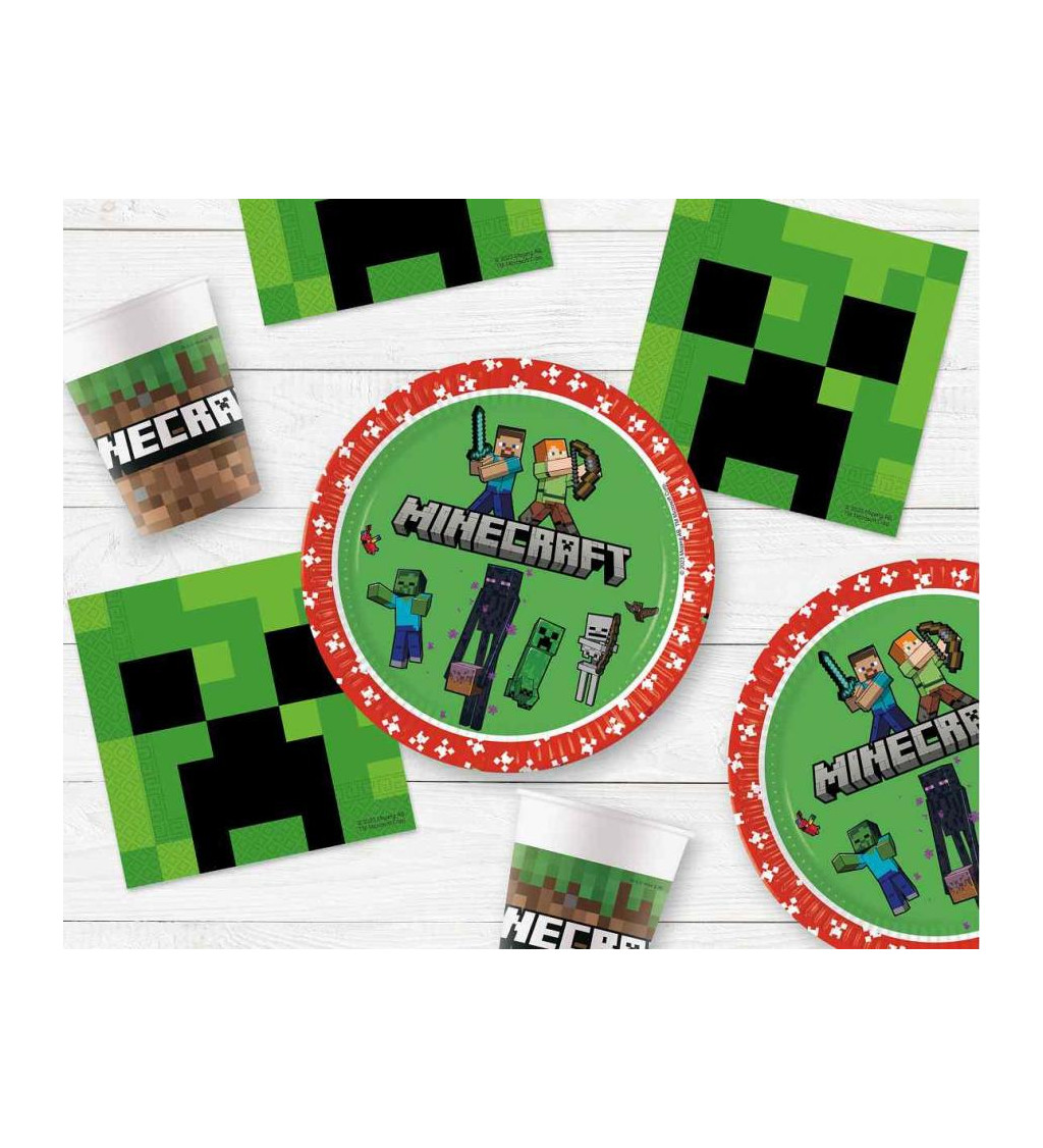 Papírové kelímky Minecraft