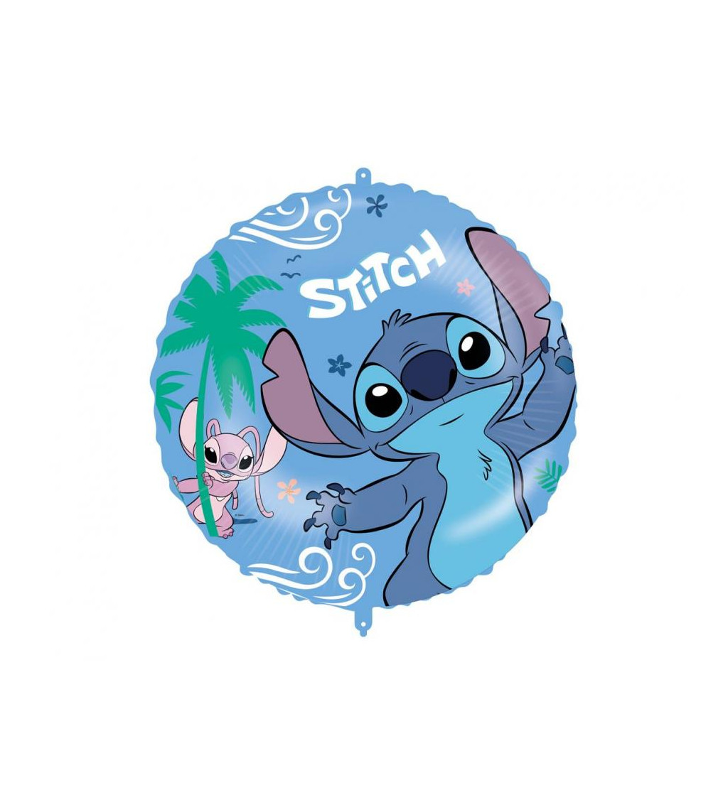 Fóliový balónek Stitch a Angel – Disney motiv