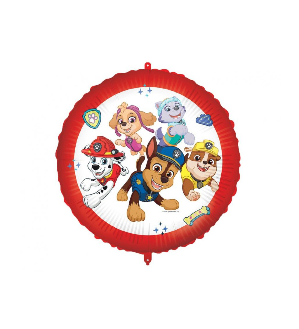 Fóliový balónek Paw Patrol kulatý