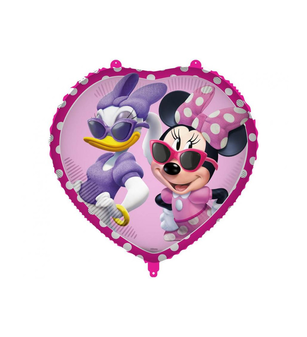 Fóliový balónek srdce: Minnie