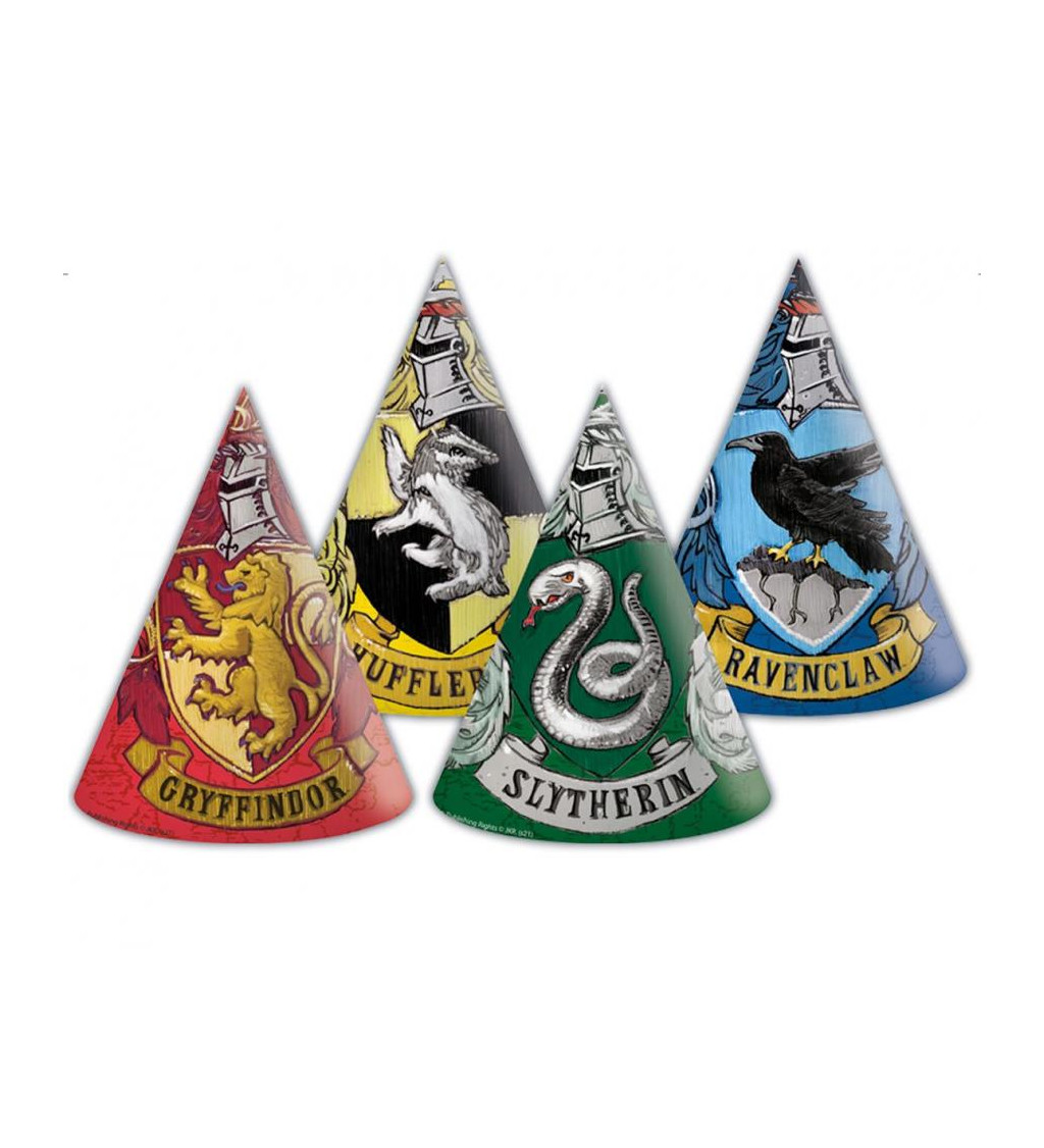 Harry Potter čepičky – sada Bradavických kolejí