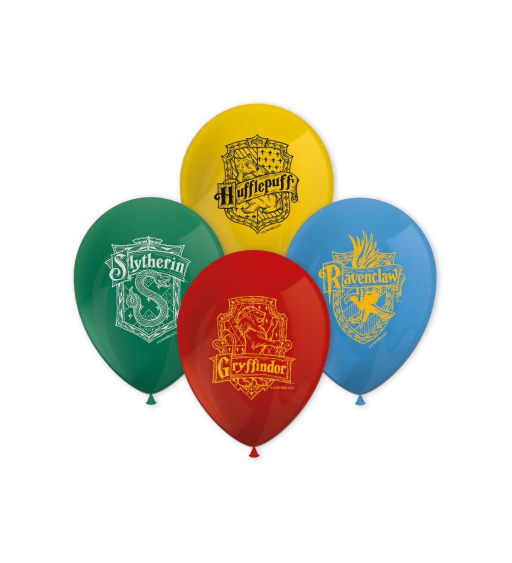 Sada latexových balónků Harry Potter Hogwarts Houses