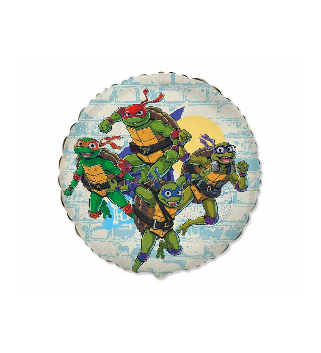 Ninja Turtles balónek – Leonardo a přátelé