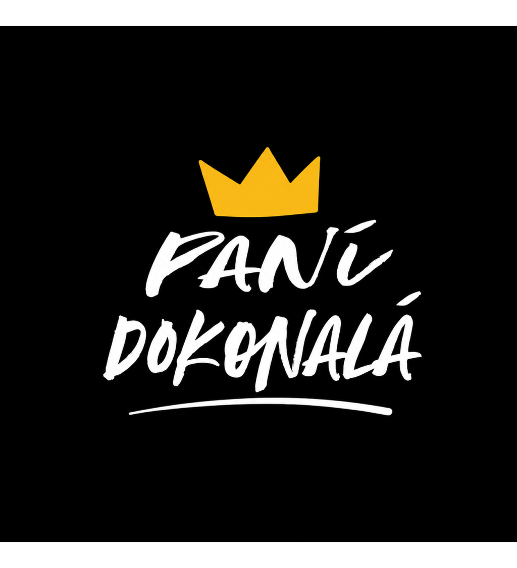 Černé dámské tričko – Paní dokonalá