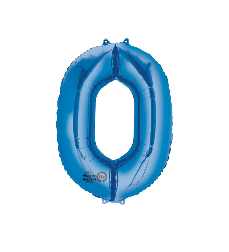 Fóliový balónek 0 - modrý