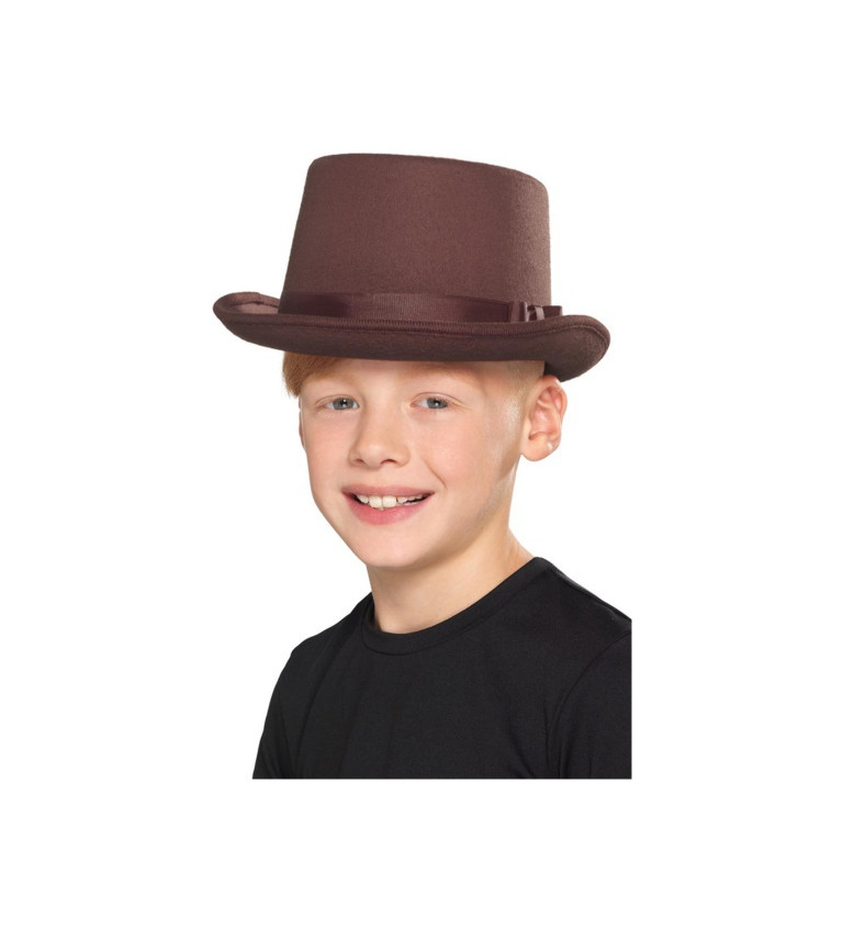 Hnědý klobouk - dětský