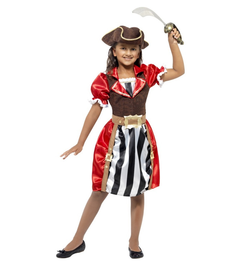 Dětský kostým Pirátka deluxe