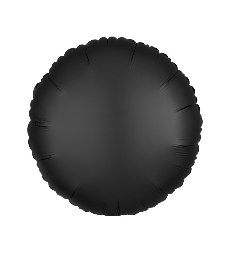 Kulatý fóliový balónek - černý