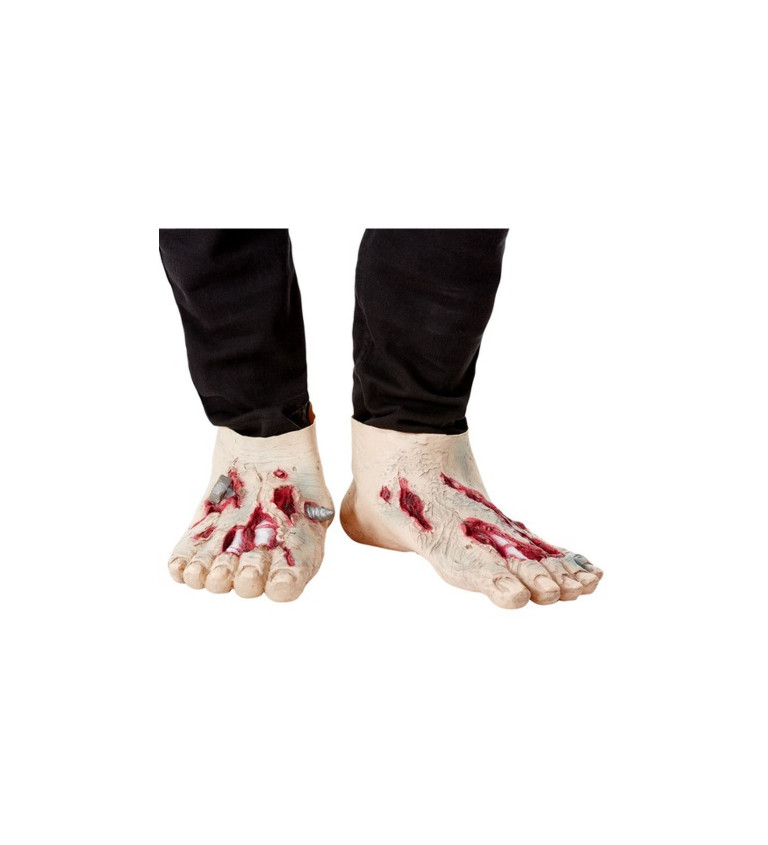 Latexové zombie návleky na nohy
